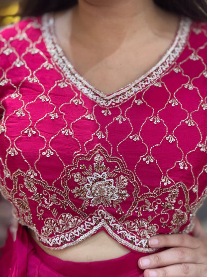 HOT PINK PREMIUM SILK