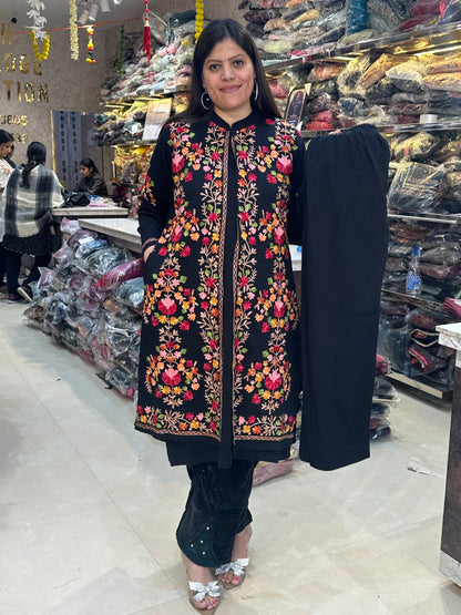 MULTI THREAD WORK INER WITH SHRUG CORDSET