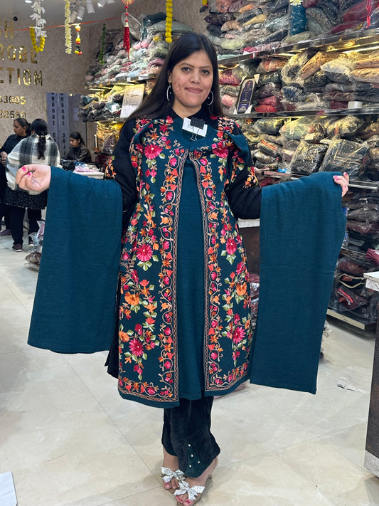 MULTI THREAD WORK INER WITH SHRUG CORDSET