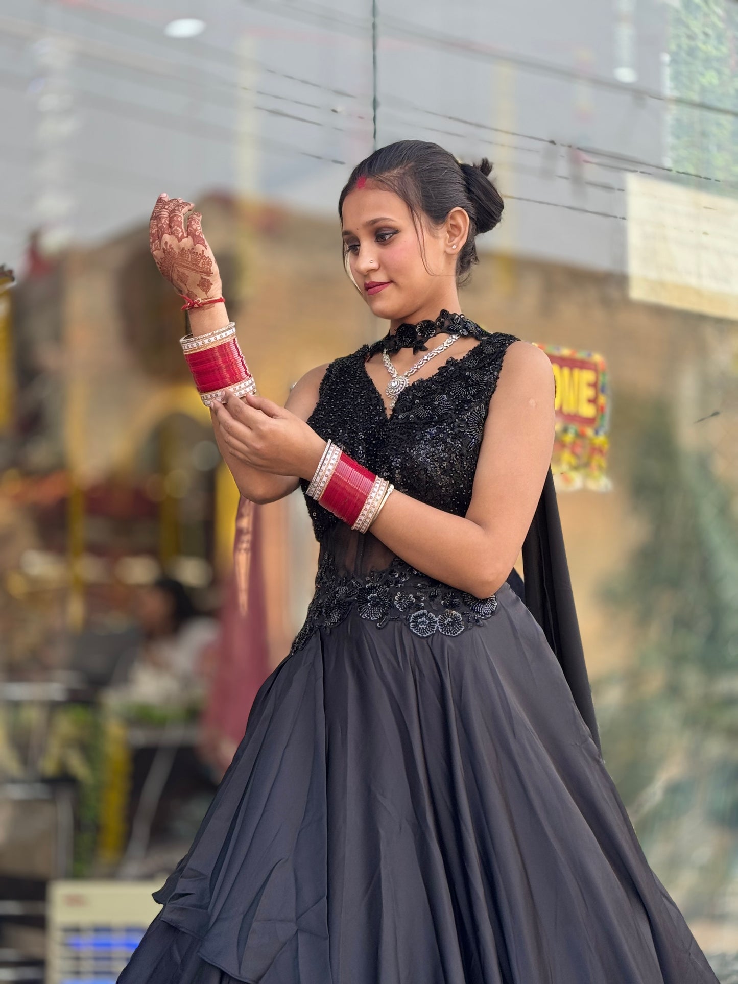 BLACKISH HANDWORK PREMIUM COCTAIL GOWN