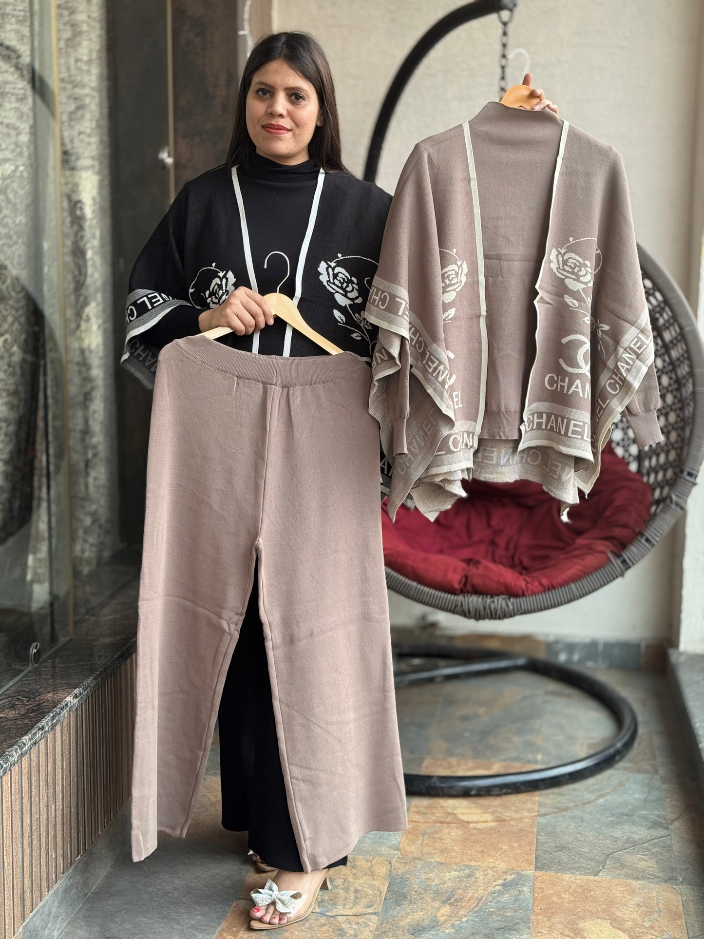 BEAUTIFUL WOLLEN KOREAN SHRUG CORDSET