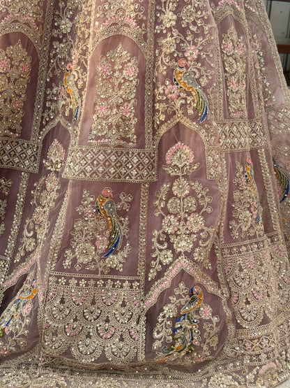 PREMIUM LAVENDER WEDDING WEAR LEHENGA