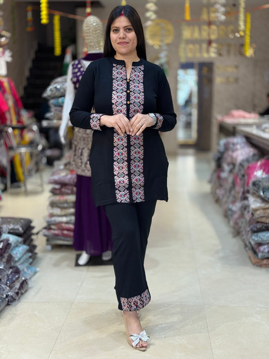 PREMIUM DAFFODIL WOOL KASHMIRI DESIGN CORDSET