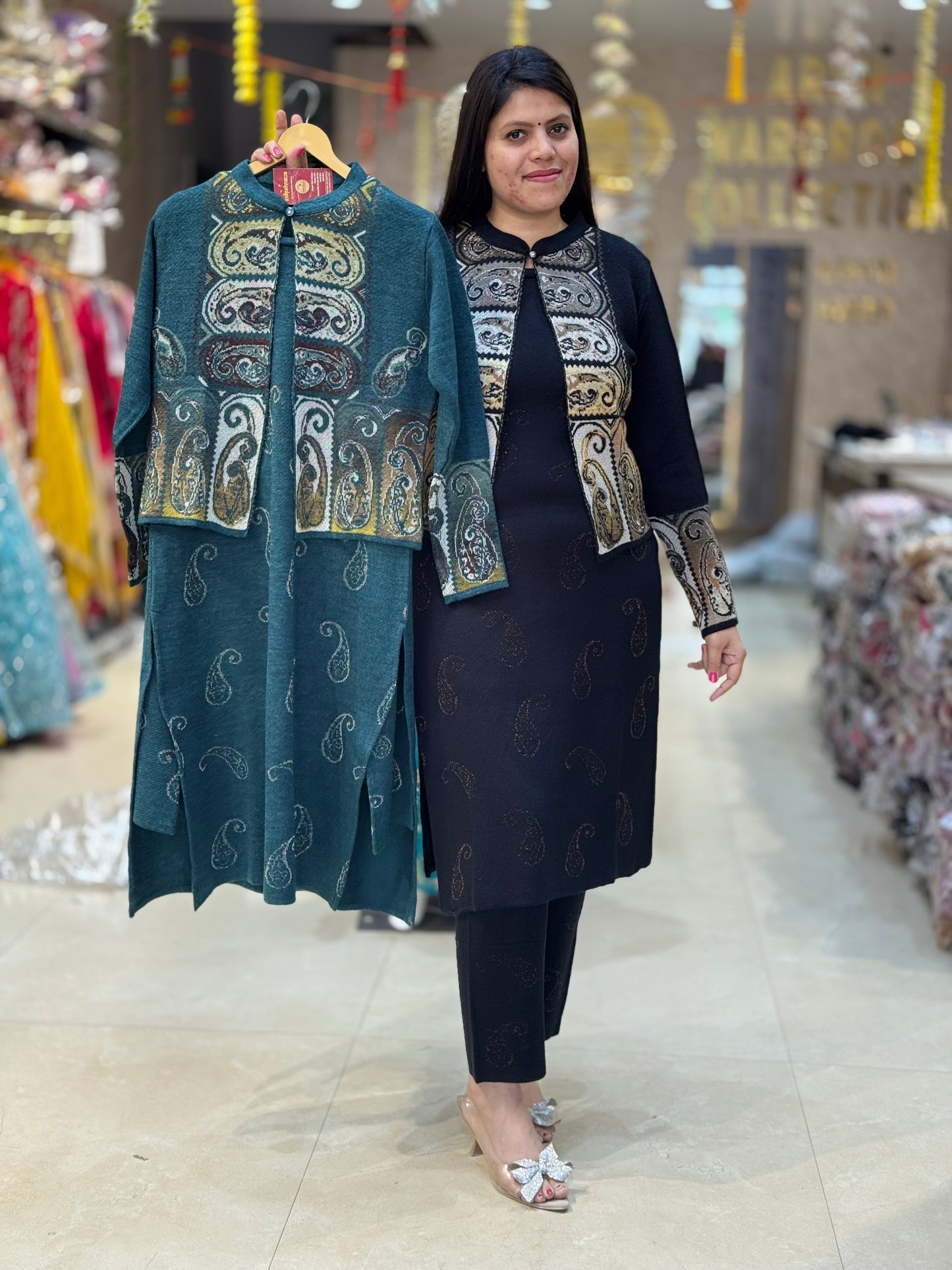 PREMIUM WOOL SHORT JAKET 3 PC CORDSET