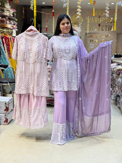 WEDDING WEAR PEARL JAFFA SUIT