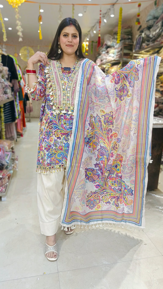 Purple Premium VIRAL FARSHI SALWAR Design Number 2
