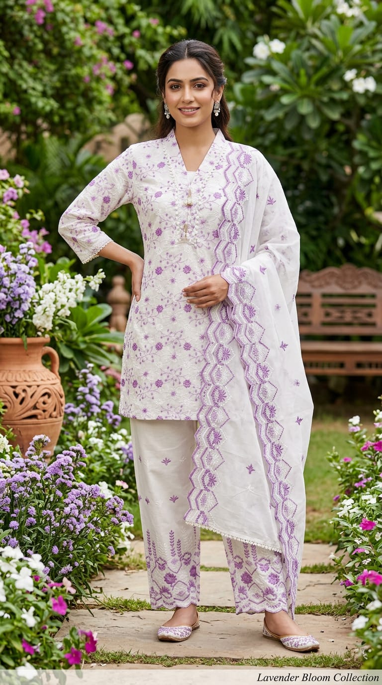 FARSHI SALWAR SHIFLI WITH THREAD WORK BEAUTIFUL SUIT FOR WOMEN