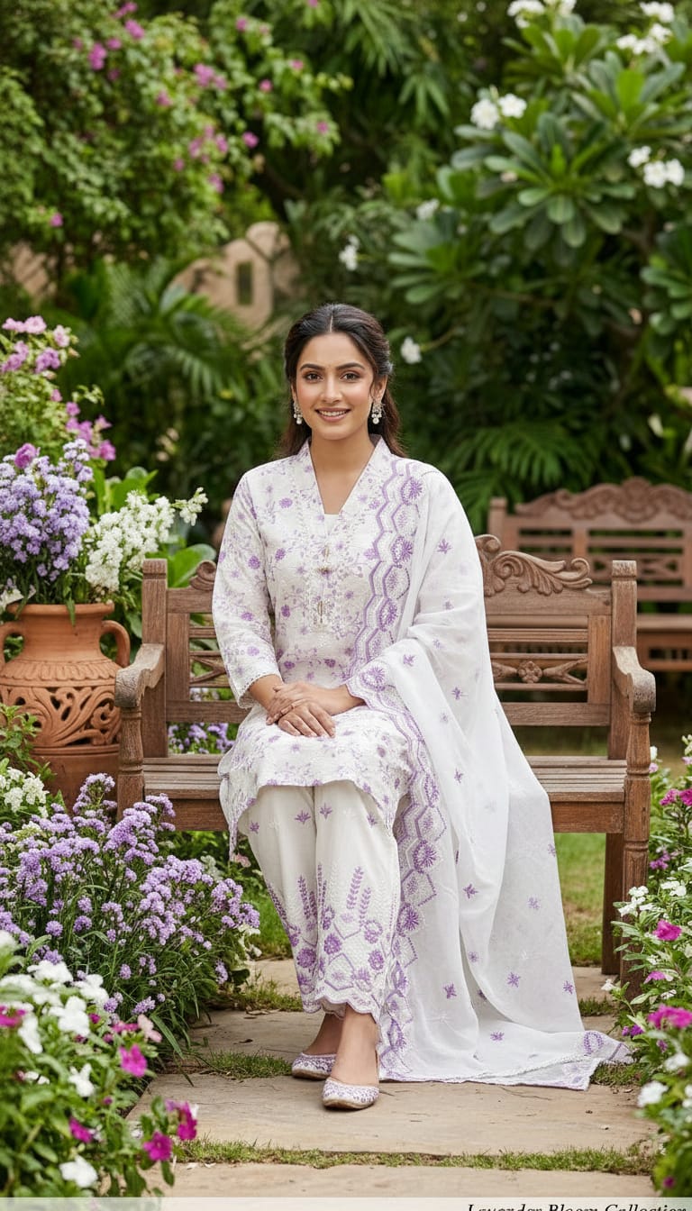 FARSHI SALWAR SHIFLI WITH THREAD WORK BEAUTIFUL SUIT FOR WOMEN
