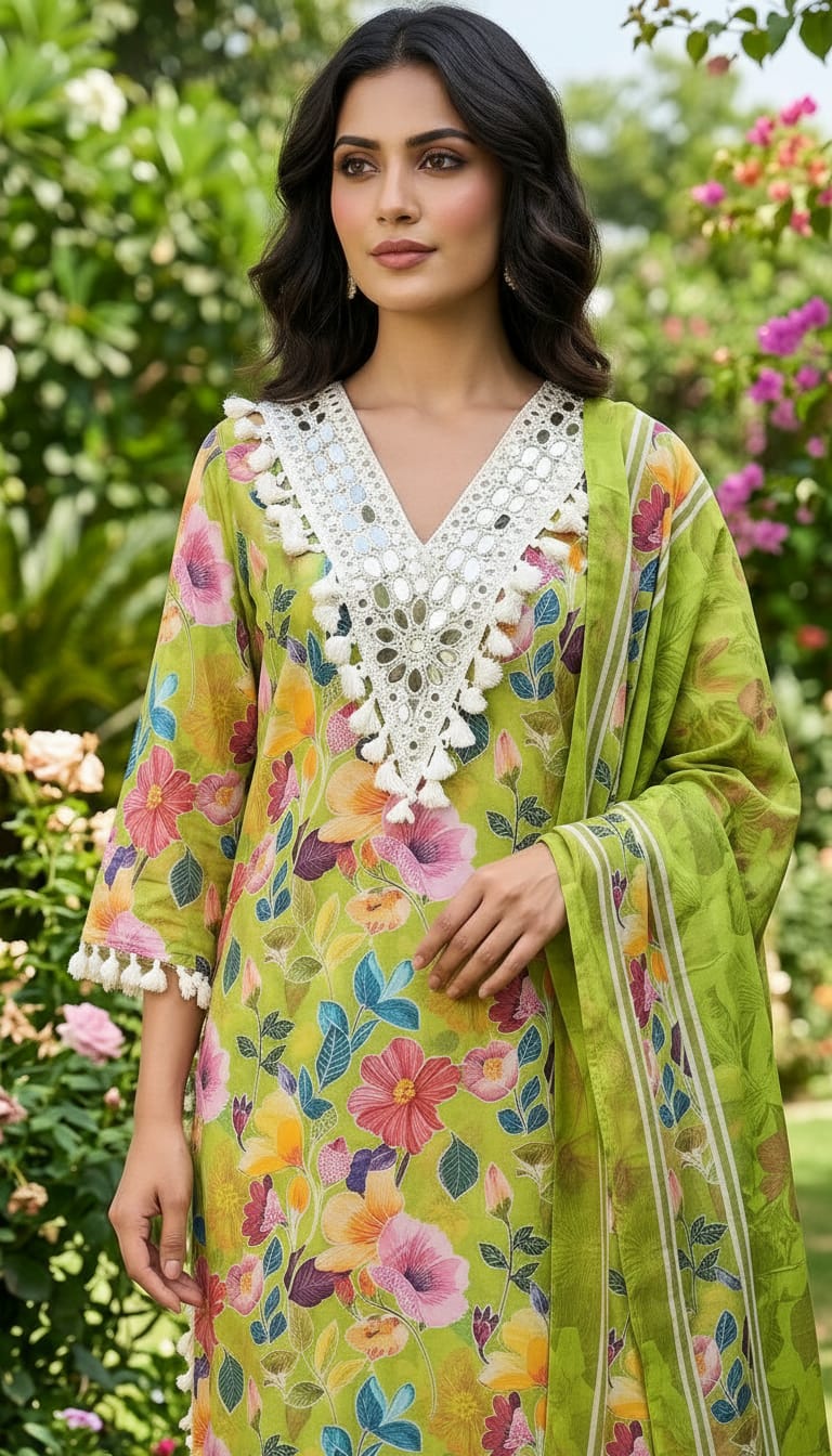 PURE COTTON PAKISTANI DESIGNER SUIT