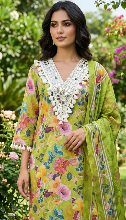 PURE COTTON PAKISTANI DESIGNER SUIT