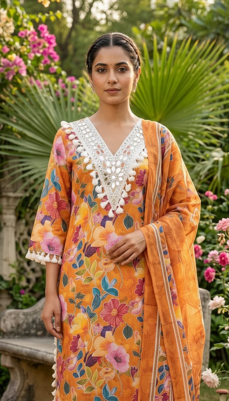 PURE COTTON PAKISTANI DESIGNER SUIT