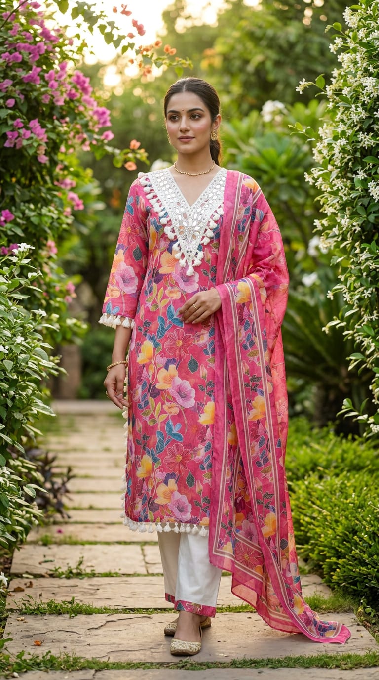 PURE COTTON PAKISTANI DESIGNER SUIT