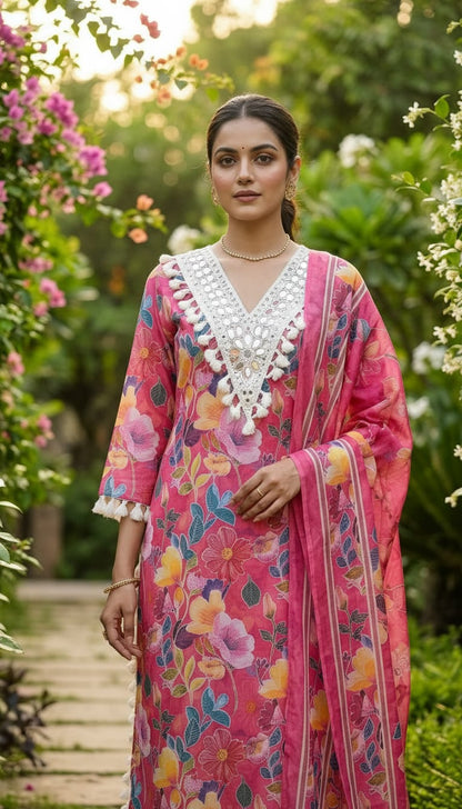 PURE COTTON PAKISTANI DESIGNER SUIT