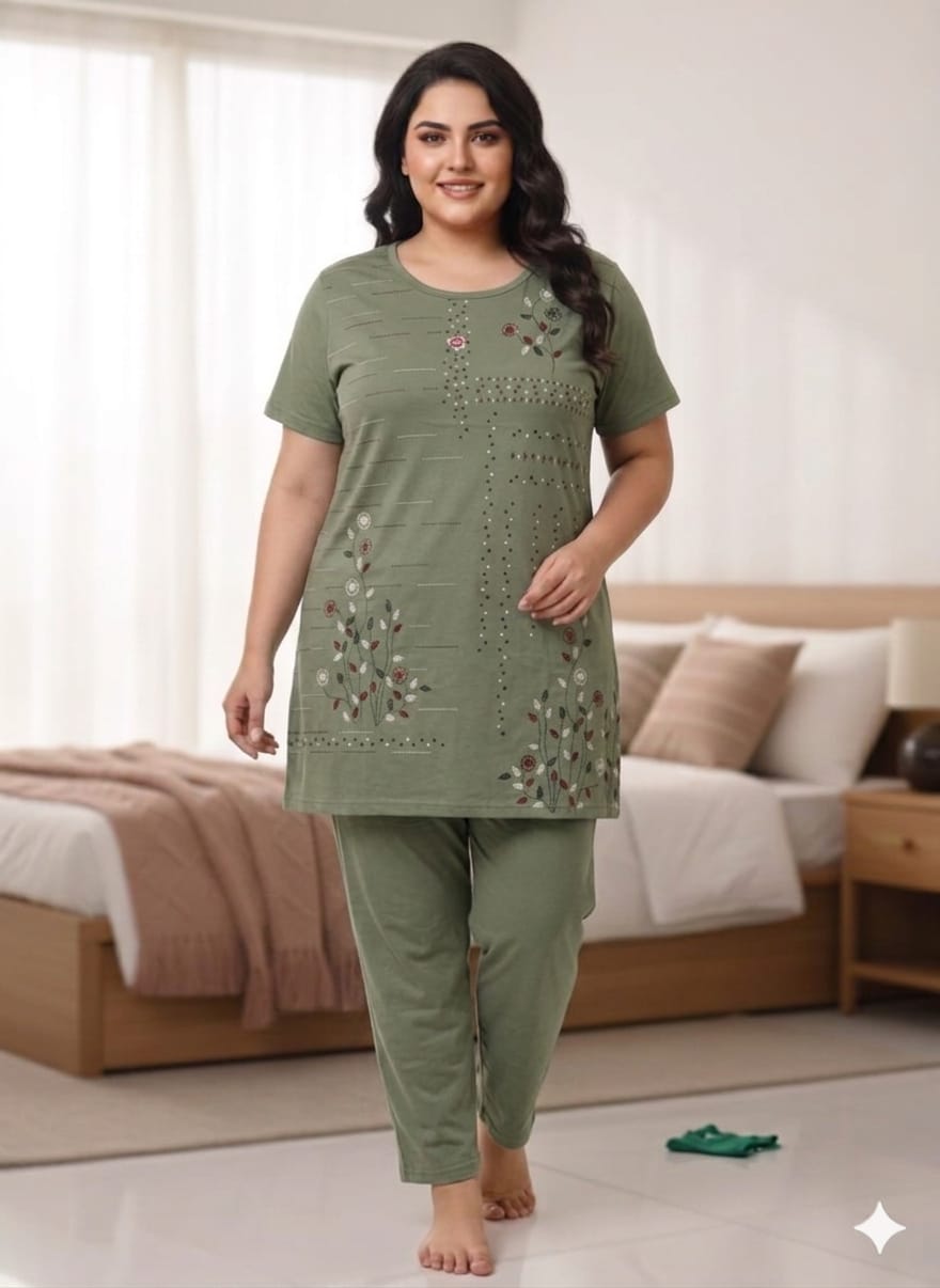 PURE COTTON NIGHT SUIT (DESIGN NO-1)