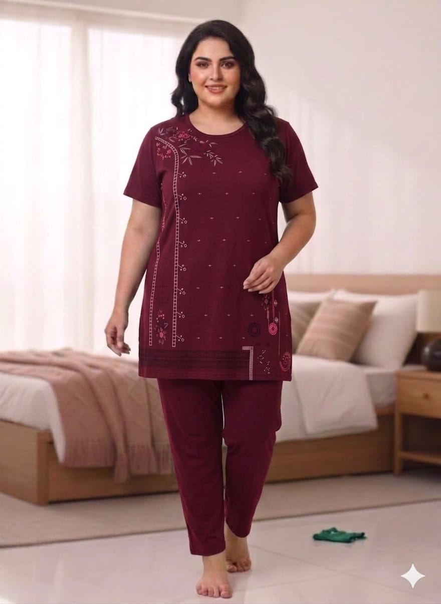 PURE COTTON NIGHT SUIT (DESIGN NO-2)