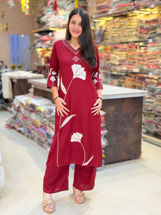 PURE COTTON V NECK DESIGN CORDSET