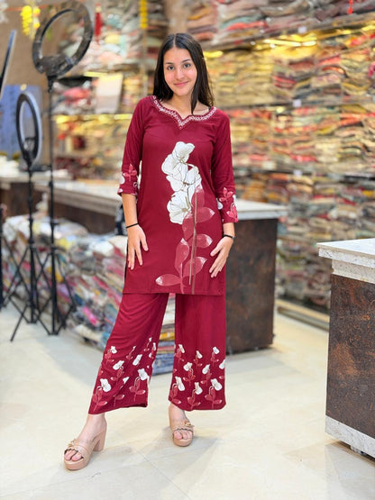 PURE COTTON FLORAL 2 PIECE CO ORD SET