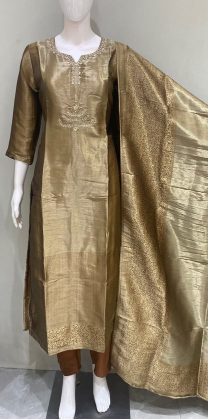 GOLDEN KANCHIVRM OMBRE DESIGNER SUIT
