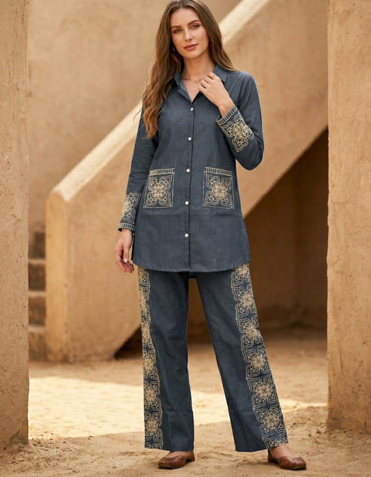 GREY DENIM CORDET