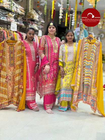 Premium Jawa Style A-Line Suit Set – 3Pc Designer Ethnic Wear