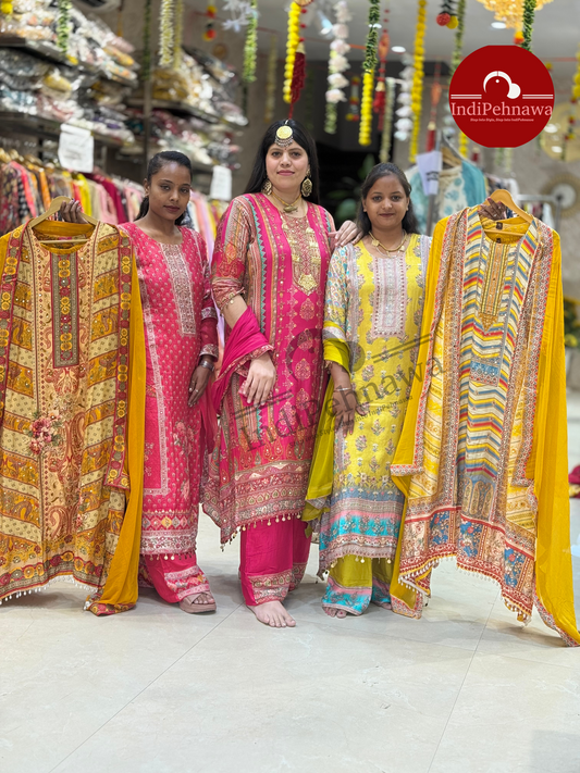Premium Jawa Style A-Line Suit Set – 3Pc Designer Ethnic Wear