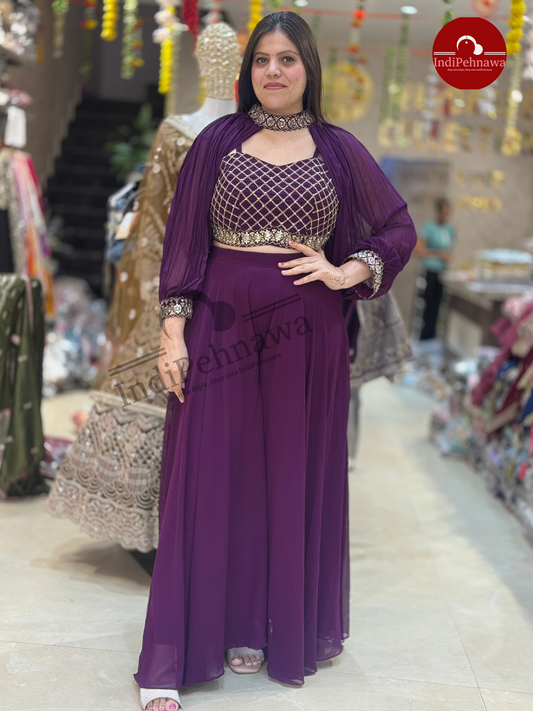 ALIF LAILA SLEEVES DESIGNER JAFA DRESS BY INDIPEHNAWA