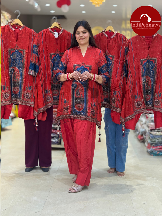 FARSHI SALWAR CORDSET WITH C-CUT KURTI