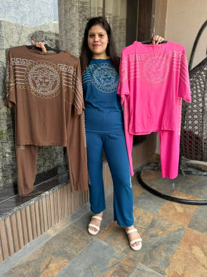 Women's Designer Sirvoski Co-ord Set